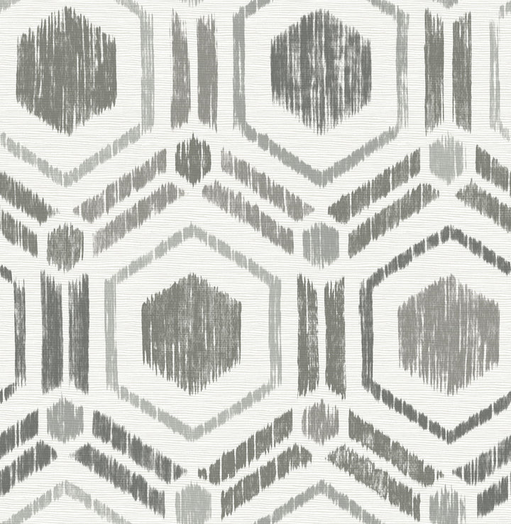 Borneo Taupe Geometric Grasscloth Wallpaper by A-Street Prints Perennial Covers about 56.4 square feet 20.5-in by 33-ft long roll Unpasted 20.9 - Fabric Carolina -