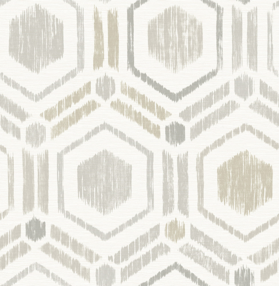 Borneo Light Grey Geometric Grasscloth Wallpaper by A-Street Prints Perennial Covers about 56.4 square feet 20.5-in by 33-ft long roll Unpasted 20.9 - Fabric Carolina -