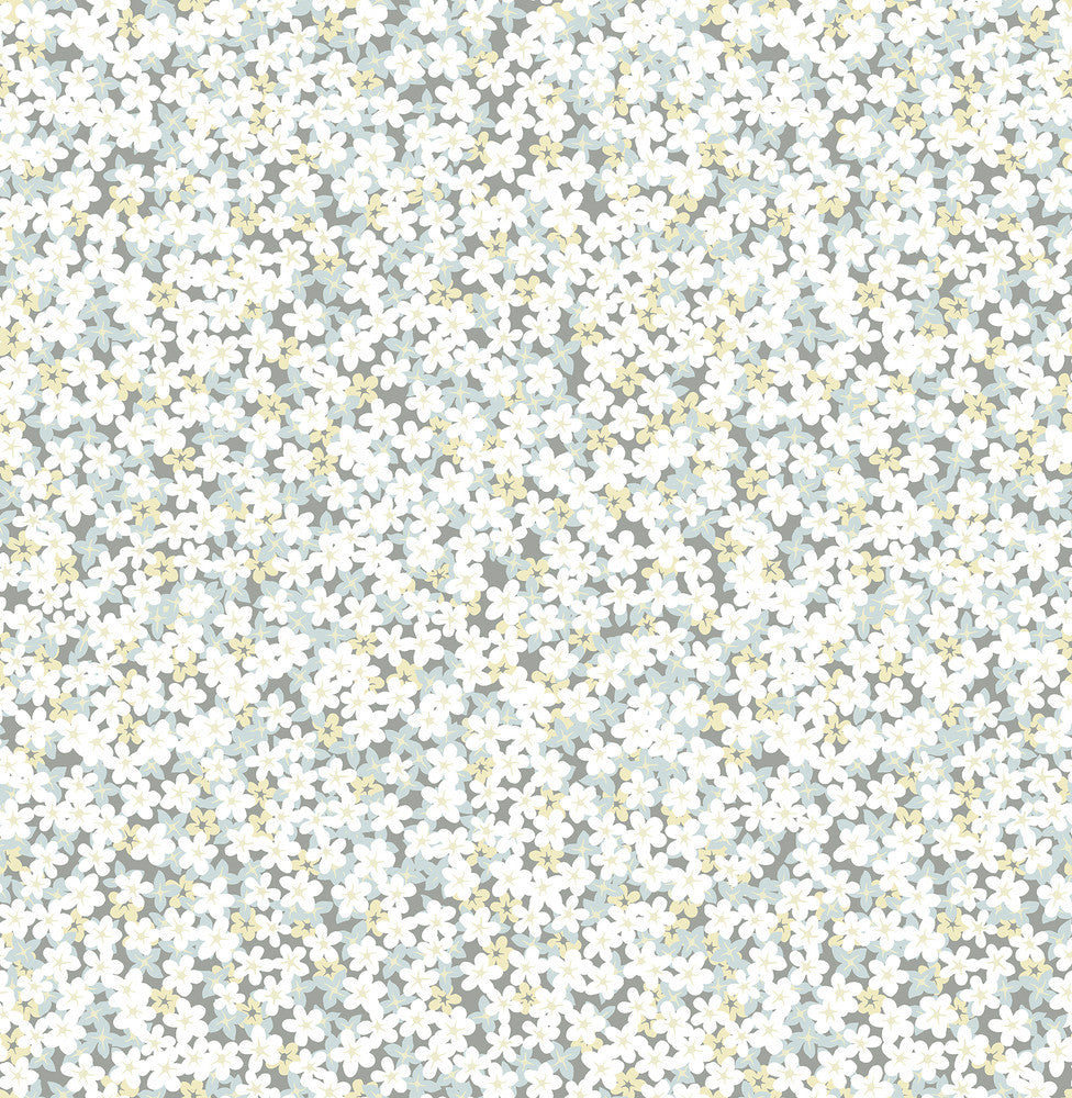 Giverny Multicolor Miniature Floral Wallpaper by A-Street Prints Perennial Covers about 56.4 square feet 20.5-in by 33-ft long roll Unpasted 20.9 - Fabric Carolina -