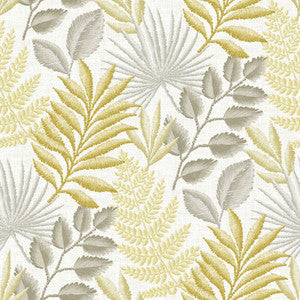 Palomas Mustard Botanical Wallpaper by A-Street Prints