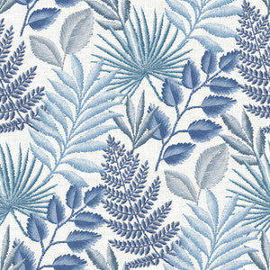 Palomas Blue Botanical Wallpaper by A-Street Prints