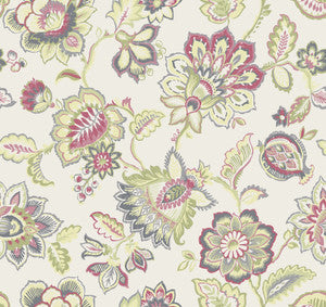 Corona Green Jacobean Wallpaper by A-Street Prints