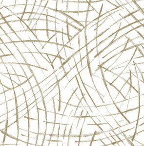 Willy Gold Brushstrokes Wallpaper by A-Street Prints