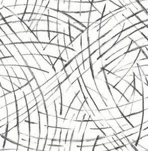 Willy Nilly Black Brushstrokes Wallpaper by A-Street Prints
