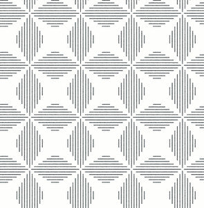 Telestar Black Geometric Wallpaper by A-Street Prints