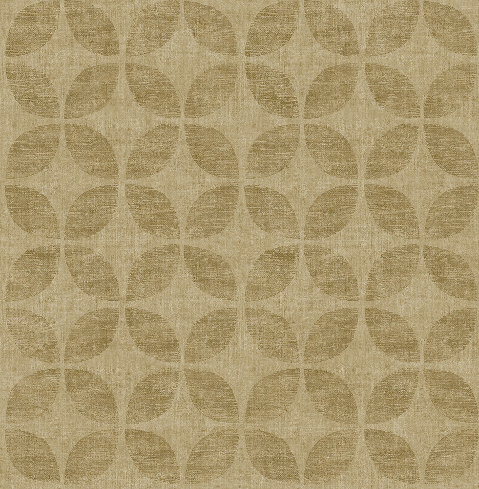 Polaris Gold Geometric Wallpaper by A-Street Prints Theory Covers about 56.4 square feet Great Britain Unpasted 20.9-in repeat, straight match 20.5-in by 33-ft long roll - Fabric Carolina -