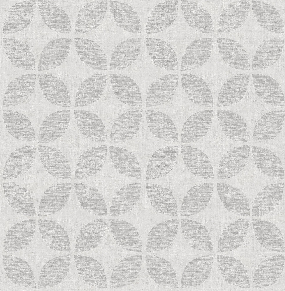 Polaris Silver Geometric Wallpaper by A-Street Prints Theory Covers about 56.4 square feet 20.5-in by 33-ft long roll Unpasted 20.9 - Fabric Carolina -