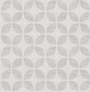 Polaris Silver Geometric Wallpaper by A-Street Prints
