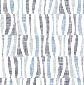 Tides Blue Abstract Texture Wallpaper by A-Street Prints