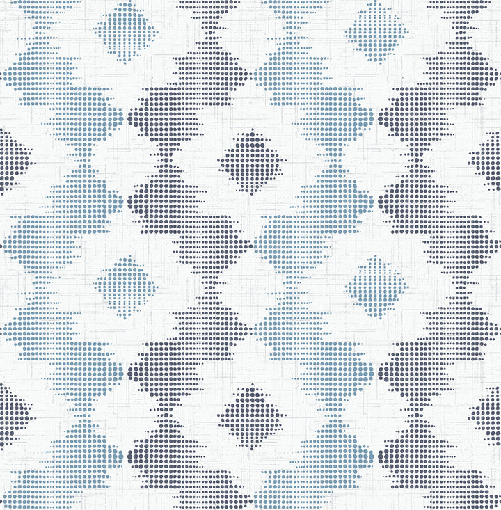 Babylon Blue Abstract Floral Wallpaper by A-Street Prints Theory Covers about 56.4 square feet 20.5-in by 33-ft long roll Unpasted 10.4 - Fabric Carolina -