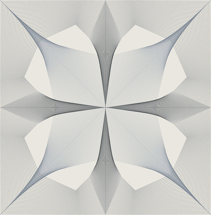 Radius Black Geometric Wallpaper by A-Street Prints Theory Covers about 56.4 square feet 20.5-in by 33-ft long roll Unpasted 20.9 - Fabric Carolina -