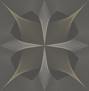 Radius Dark Brown Geometric Wallpaper by A-Street Prints