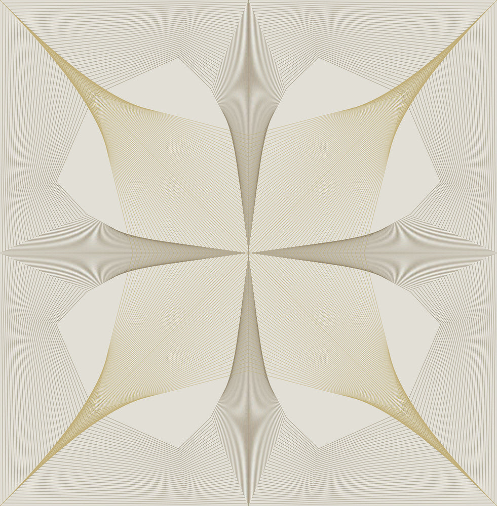 Radius Off White Geometric Wallpaper by A-Street Prints Theory Covers about 56.4 square feet Great Britain Unpasted 20.9-in repeat, straight match 20.5-in by 33-ft long roll - Fabric Carolina -