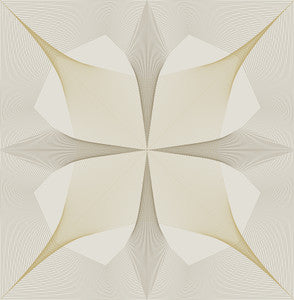 Radius Off White Geometric Wallpaper by A-Street Prints