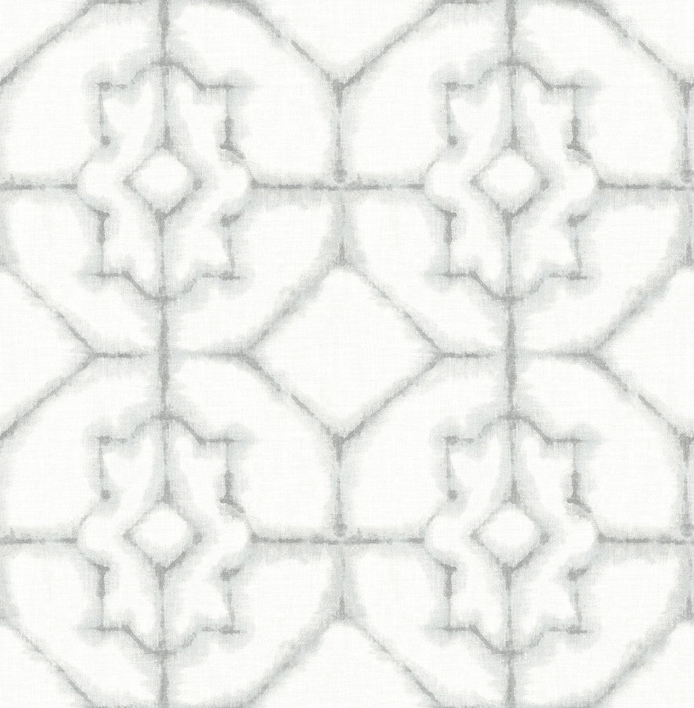 Verandah Grey Shibori Wallpaper by A-Street Prints Theory Covers about 56.4 square feet 20.5-in by 33-ft long roll Unpasted 10.4 - Fabric Carolina -