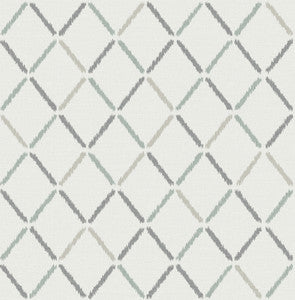 Allotrope Grey Linen Geometric Wallpaper by A-Street Prints