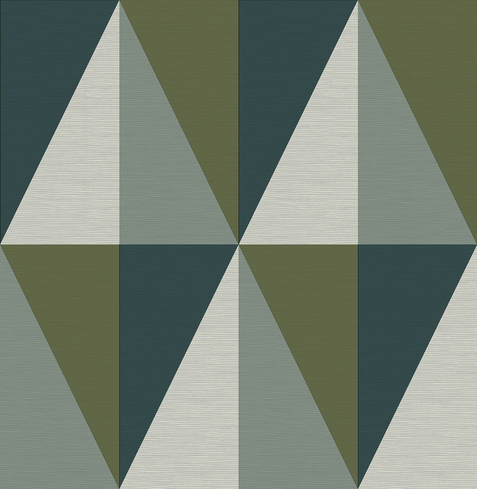 Aspect Green Geometric Faux Grasscloth Wallpaper by A-Street Prints Theory Covers about 56.4 square feet 20.5-in by 33-ft long roll Unpasted 20.9 - Fabric Carolina -