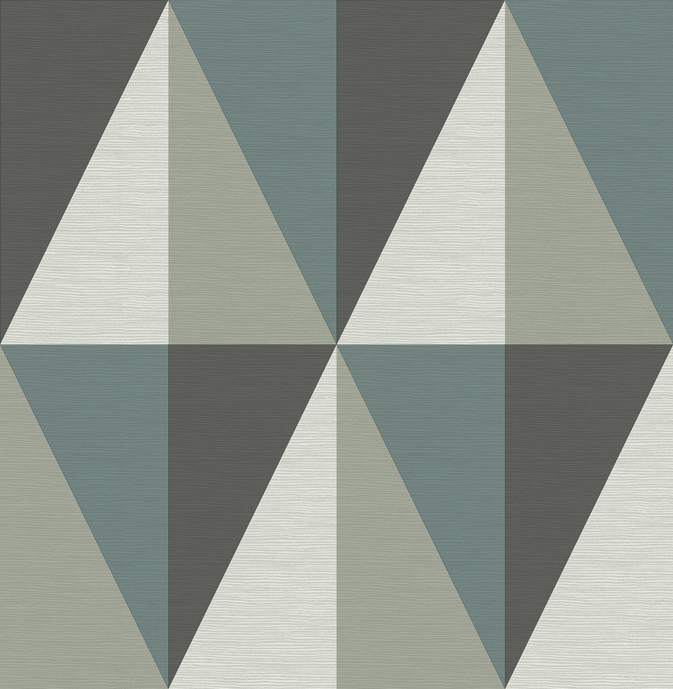 Aspect Teal Geometric Faux Grasscloth Wallpaper by A-Street Prints Theory Covers about 56.4 square feet 20.5-in by 33-ft long roll Unpasted 20.9 - Fabric Carolina -