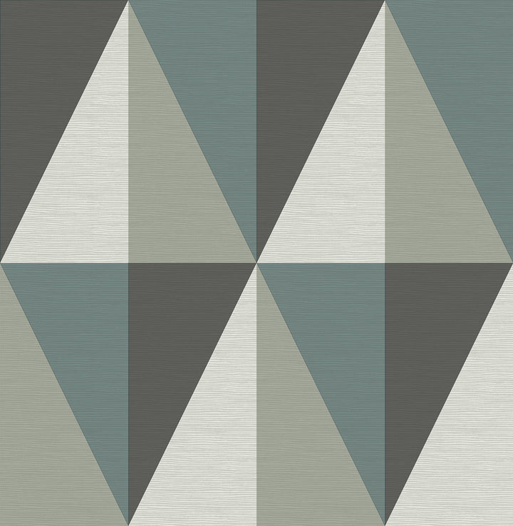 Aspect Teal Geometric Faux Grasscloth Wallpaper by A-Street Prints Theory Covers about 56.4 square feet 20.5-in by 33-ft long roll Unpasted 20.9 - Fabric Carolina -