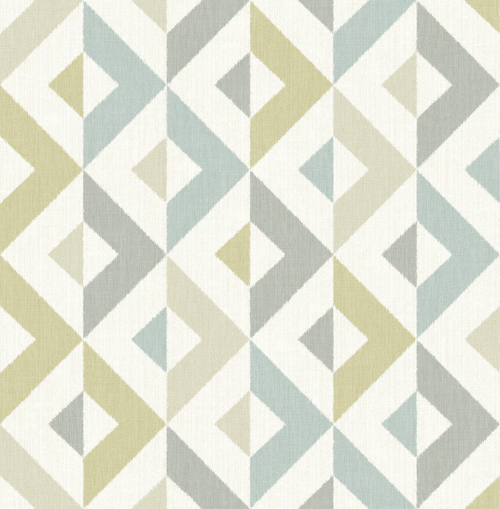 Seesaw Grey Geometric Faux Linen Wallpaper by A-Street Prints Theory Covers about 56.4 square feet 20.5-in by 33-ft long roll Unpasted 20.9 - Fabric Carolina -
