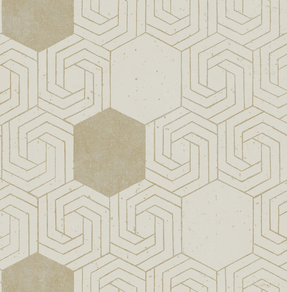 Momentum Bone Geometric Wallpaper by A-Street Prints Theory Covers about 56.4 square feet 20.5-in by 33-ft long roll Unpasted 20.9 - Fabric Carolina -