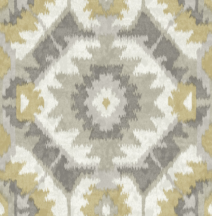 Kazac Grey Shibori Wallpaper by A-Street Prints Theory Covers about 56.4 square feet 20.5-in by 33-ft long roll Unpasted 20.9 - Fabric Carolina -