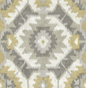 Kazac Grey Shibori Wallpaper by A-Street Prints