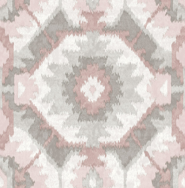 Kazac Light Pink Pink Shibori Wallpaper by A-Street Prints Theory Covers about 56.4 square feet 20.5-in by 33-ft long roll Unpasted 20.9 - Fabric Carolina -