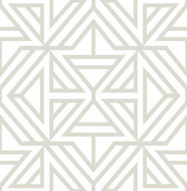 Helios Bone Geometric Wallpaper by A-Street Prints Theory Covers about 56.4 square feet 20.5-in by 33-ft long roll Unpasted 20.9 - Fabric Carolina -