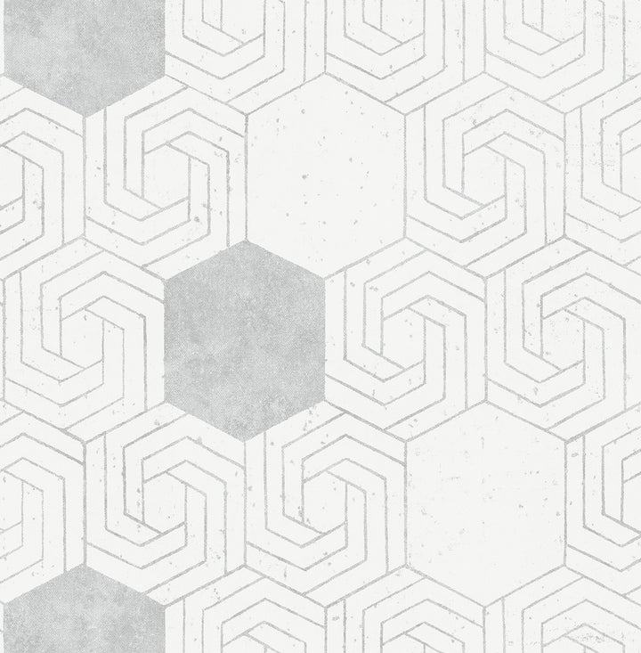 Momentum Off White Geometric Wallpaper by A-Street Prints Theory Covers about 56.4 square feet 20.5-in by 33-ft long roll Unpasted 20.9 - Fabric Carolina -
