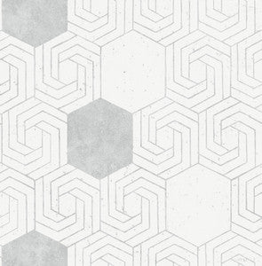Momentum Off White Geometric Wallpaper by A-Street Prints