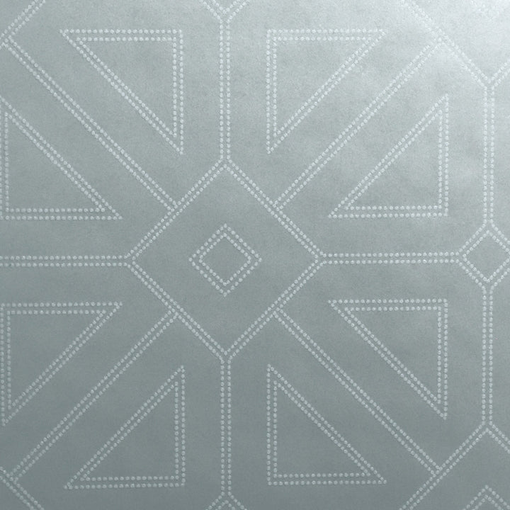 Voltaire Silver Beaded Geometric Wallpaper by A-Street Prints Theory Covers about 56.4 square feet 20.5-in by 33-ft long roll Unpasted 20.9 - Fabric Carolina -