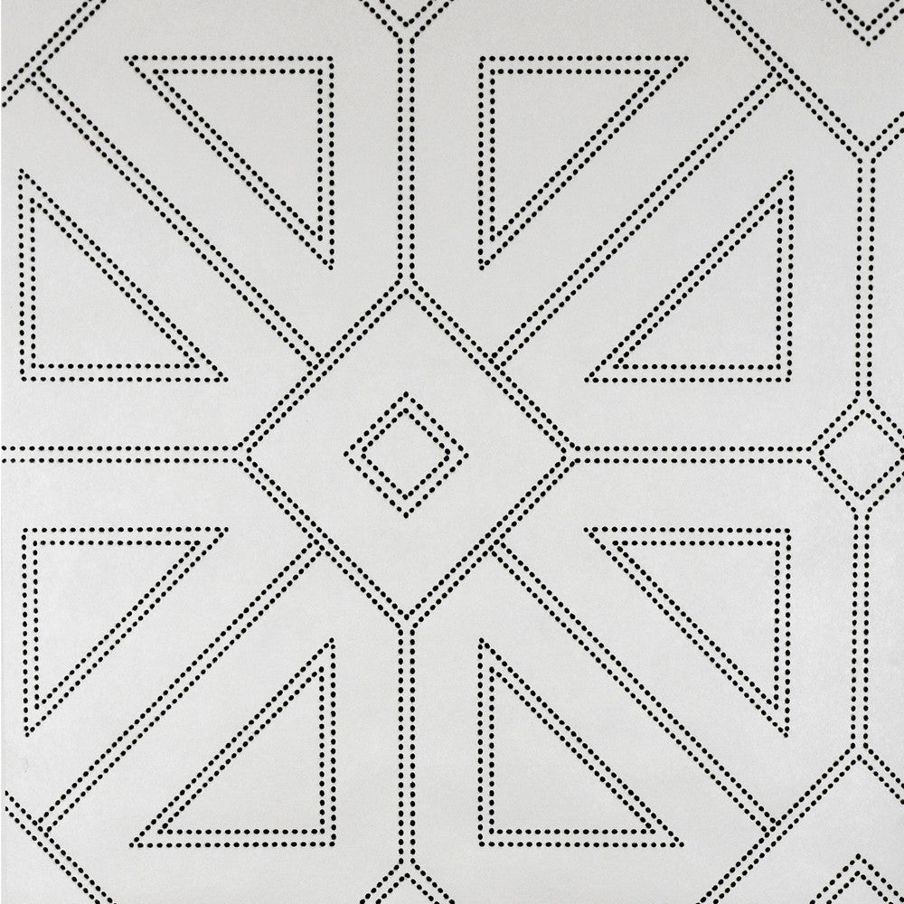 Voltaire Off White Beaded Geometric Wallpaper by A-Street Prints Theory Covers about 56.4 square feet 20.5-in by 33-ft long roll Unpasted 20.9 - Fabric Carolina -