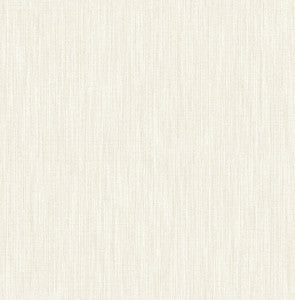 Chenille Off White Faux Linen Wallpaper by A-Street Prints