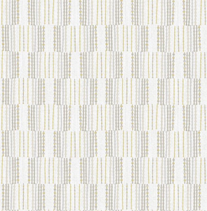 Burgen Grey Geometric Linen Wallpaper by A-Street Prints BlueBell Covers about 56.4 square feet 20.5-in by 33-ft long roll Unpasted 10.4 - Fabric Carolina -