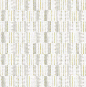 Burgen Grey Geometric Linen Wallpaper by A-Street Prints