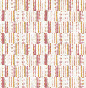 Burgen Orange Geometric Linen Wallpaper by A-Street Prints