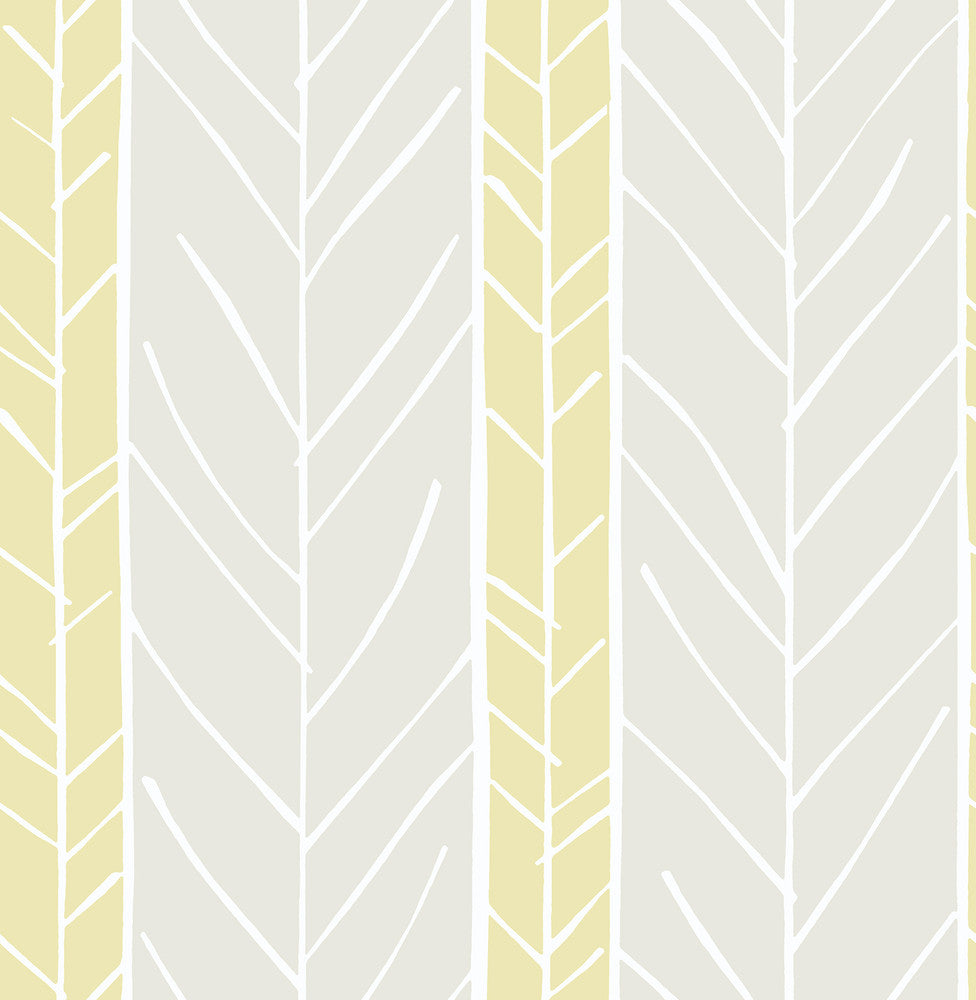 Lottie Yellow Stripe Wallpaper by A-Street Prints BlueBell Covers about 56.4 square feet 20.5-in by 33-ft long roll Unpasted 0 - Fabric Carolina -