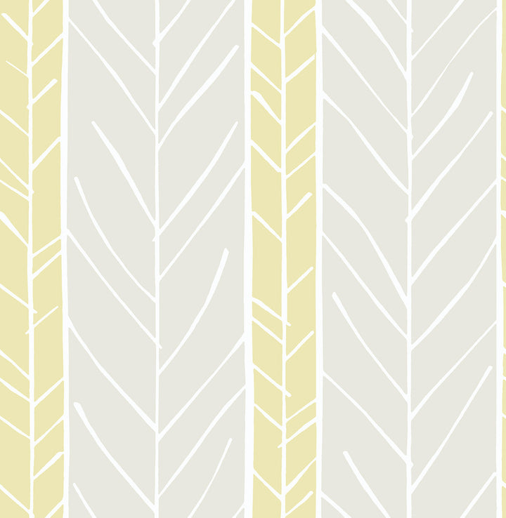 Lottie Yellow Stripe Wallpaper by A-Street Prints BlueBell Covers about 56.4 square feet 20.5-in by 33-ft long roll Unpasted 0 - Fabric Carolina -