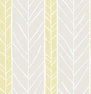 Lottie Yellow Stripe Wallpaper by A-Street Prints