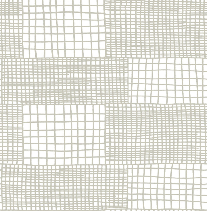 Maxwell Grey Geometric Wallpaper by A-Street Prints BlueBell Covers about 56.4 square feet 20.5-in by 33-ft long roll Unpasted 20.9 - Fabric Carolina -