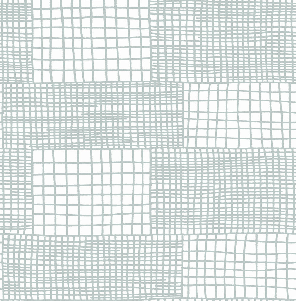 Maxwell Aqua Geometric Wallpaper by A-Street Prints BlueBell Covers about 56.4 square feet 20.5-in by 33-ft long roll Unpasted 20.9 - Fabric Carolina -