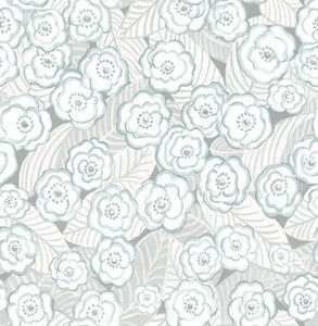 Emery Light Blue Floral Wallpaper by A-Street Prints