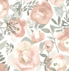 Orla Rose Floral Wallpaper by A-Street Prints