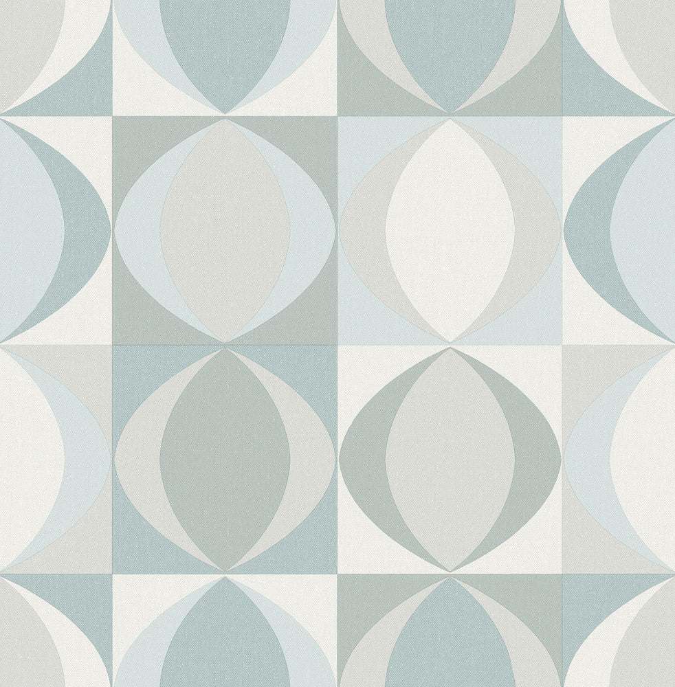 Archer Light Blue Linen Geometric Wallpaper by A-Street Prints BlueBell Covers about 56.4 square feet 20.5-in by 33-ft long roll Unpasted 20.9 - Fabric Carolina -