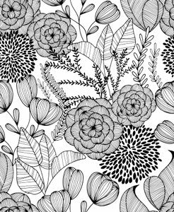 Alannah Black Botanical Wallpaper by A-Street Prints