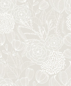 Alannah Bone Bone Botanical Wallpaper by A-Street Prints
