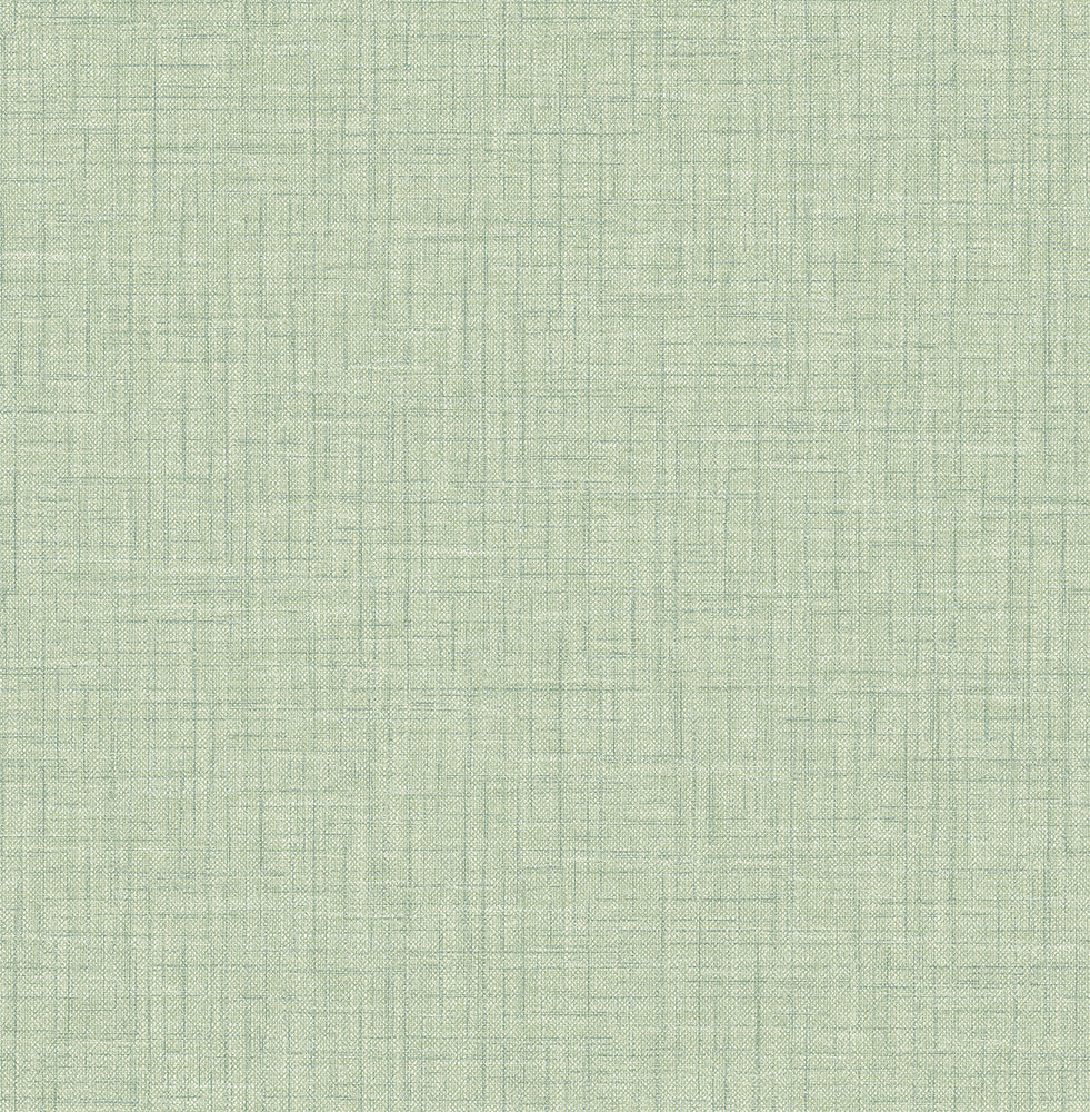 Jocelyn Light Green Faux Linen Wallpaper by A-Street Prints BlueBell Covers about 56.4 square feet 20.5-in by 33-ft long roll Unpasted 0 - Fabric Carolina -