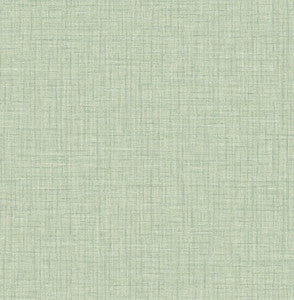 Jocelyn Light Green Faux Linen Wallpaper by A-Street Prints