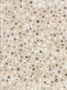 Cosima Beige Miniature Floral Wallpaper by Brewster